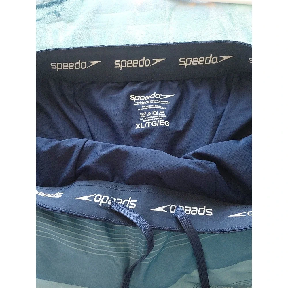 Speedo men swim trunk SZ XL polyester elastane blend stretch
